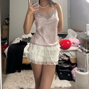 Pink Lace Cami